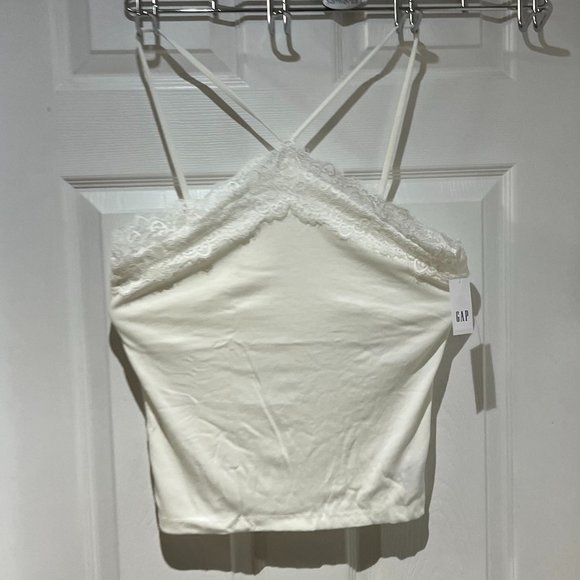 Gap Rib Lace Halter Cami - Picture 3 of 8